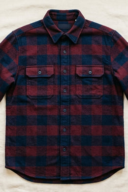Double-Brushed Flannel Overshirt