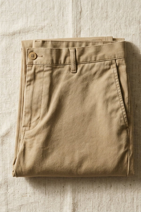 Flat-Front Stretch Chinos