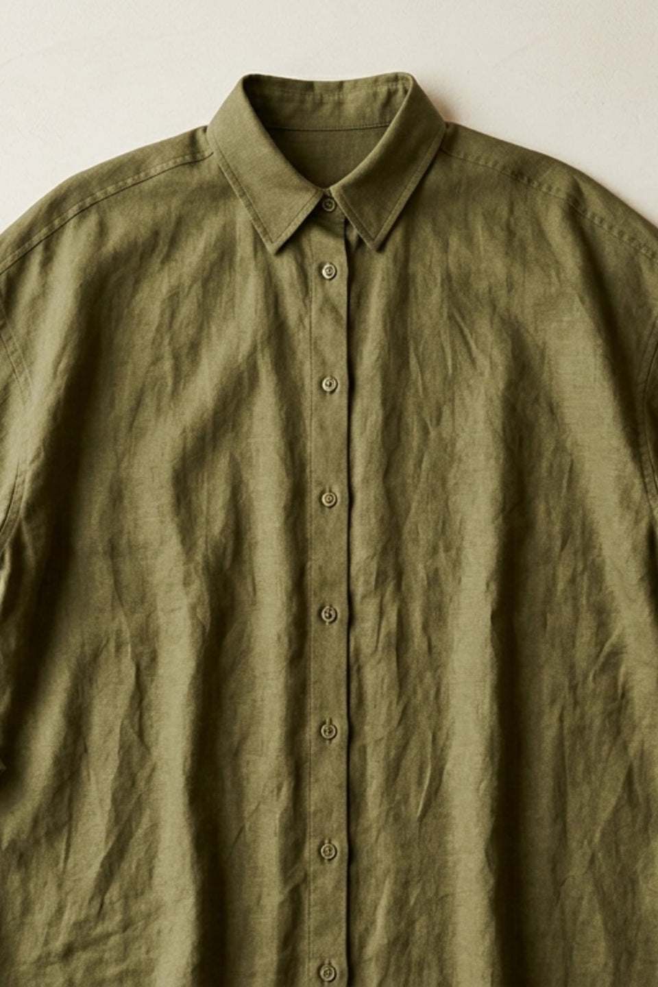 Linen-Cotton Oversized Shirt