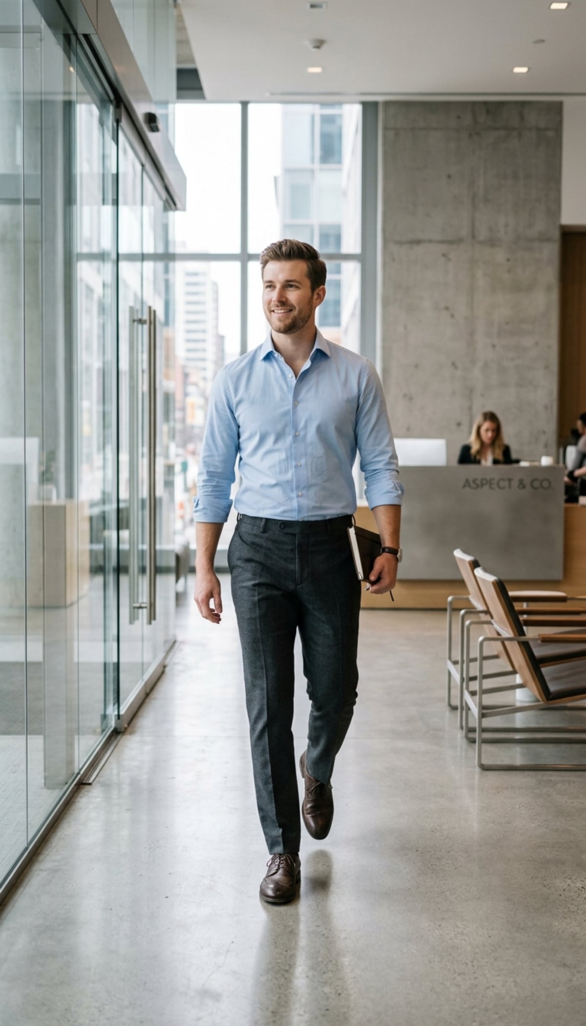 Flat-Front Ponte Trousers