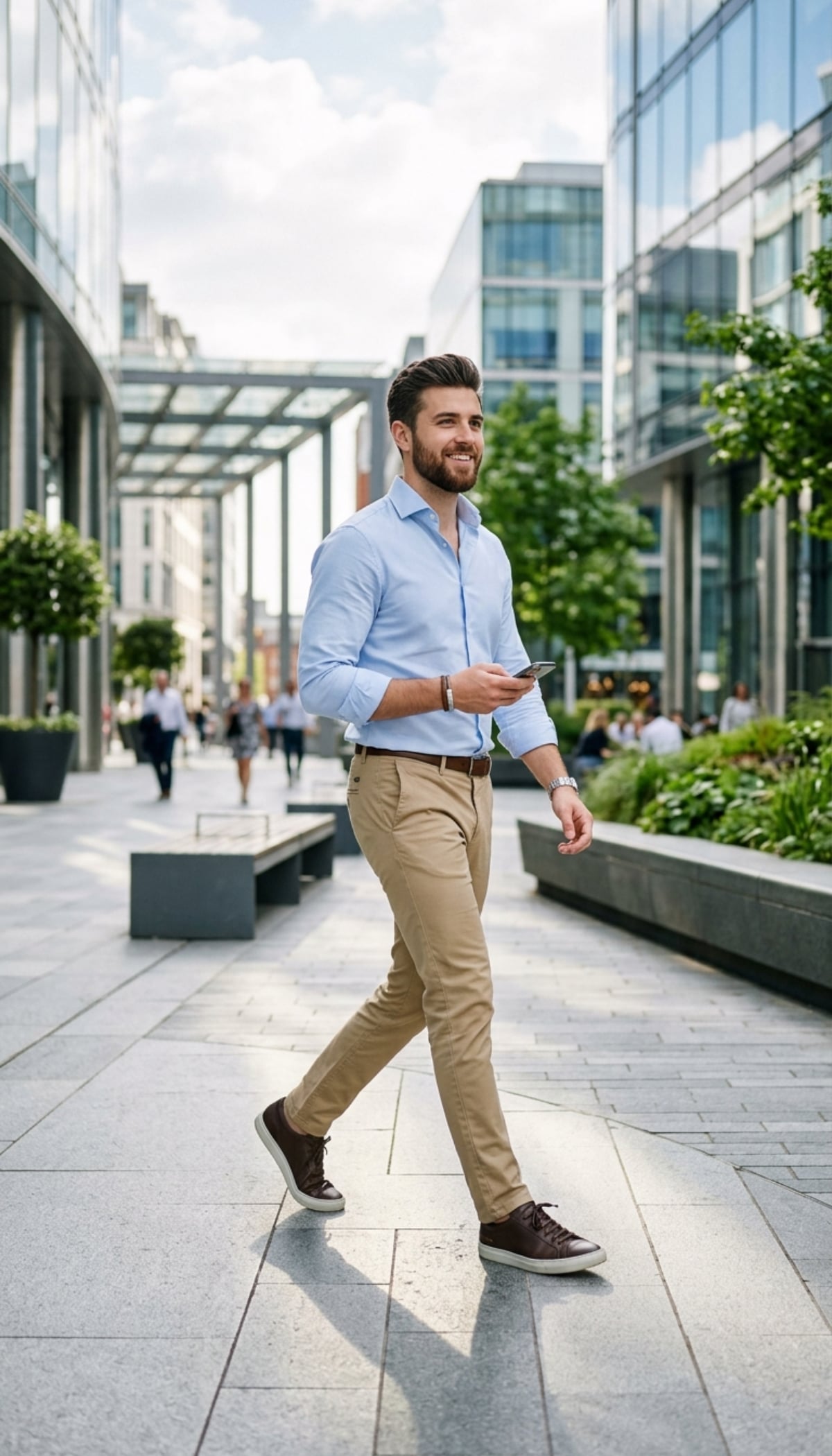Stretch Straight-Fit Chinos